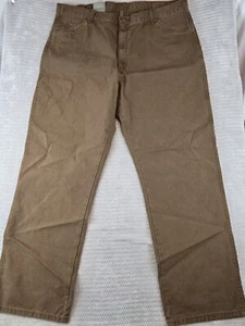 NEW Dickies Dungaree Relaxed Fit Jeans Pants Brown Mens Size 42x32 - Picture 1 of 6