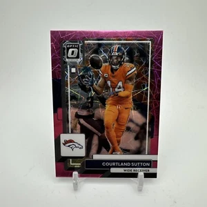 2022 Panini Donruss Optic Courtland Sutton #60 Pink Velocity Prizm 79/79 - Picture 1 of 2