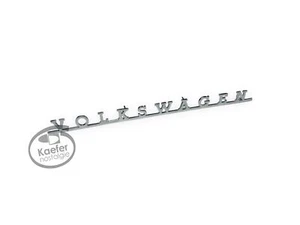 VW Bus Script Volkswagen Emblem Chrome 1963-72 - Picture 1 of 1