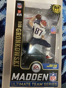 NFL Rob Gronkowski Gronk NE Patriots azul y blanco EXCLUSIVO Madden 19 McFarlane - Imagen 1 de 8