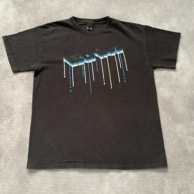 Camiseta Gráfica Etnies De Colección Talla M Negra Años 2000 Y2K Patín Emo Graffiti Gótico Foto 1 de 4