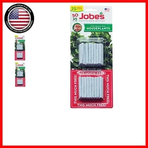 Jobe's 13-4-5 Plant Food Spikes for All Houseplants, 50 Count Nourishing Formula - Picture 1 of 4