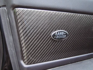 Black Carbon Fiber Fibre interior DOOR card Inserts Range Rover SPORT HSE HST - Picture 1 of 1