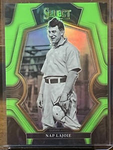 2023 SELECT PREMIER LEVEL NEON GREEN PRIZM NAP LAJOIE /75 Q1078