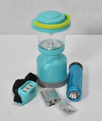 Paquete de linternas Coleman juego de 3 piezas 0919-09217 verde azulado a batería Foto 1 de 4