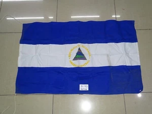 The flag of Nicaragua (44X29CMS )Country Banner Flag - Picture 1 of 6