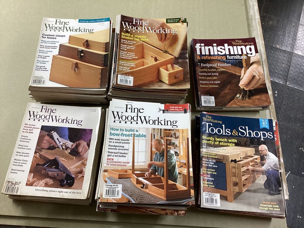 fine woodworking magazine Bundle 123 Issues 