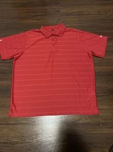 Camisa Polo de Golf Slazenger Adulto 2XL Rayas Rojas Para Hombres Informal Cómoda Tenis - Imagen 1 de 12