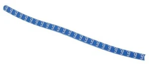 HellermannTyton Helagrip Slide On Cable Markers, White on Blue Top-quality - Picture 1 of 5
