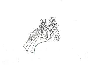 MERAVIGLIOSO BRIAN FROUD FAERIES EVIL WITCHES ANIMAZIONE ORIGINALE DISEGNO CEL - Foto 1 di 2