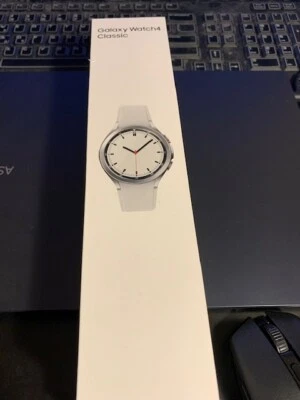 N EW Samsung Galaxy Watch4 Classic SM-R880 42mm Stainless Steel Case White - Image 1 of 2