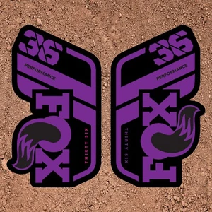 Fox 36 Performance 2021 Fork Decals - PURPLE MTB - Picture 1 of 1