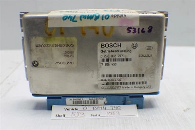 7506450 BMW 540i 740i 1999-2001 Unidad de control de transmisión Módulo TCU 63 5J3 Foto 1 de 4