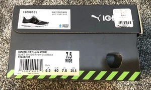 New 7.5 Wide PUMA Ignite NXT Lace WIDE Waterproof Spikeless Golf Shoes 192492 01 - Picture 1 of 6