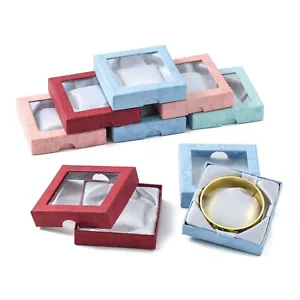120 Stück quadratische Karton Armband Boxen für Armband Armreif Verpackung 9x9x2cm - Bild 1 von 5