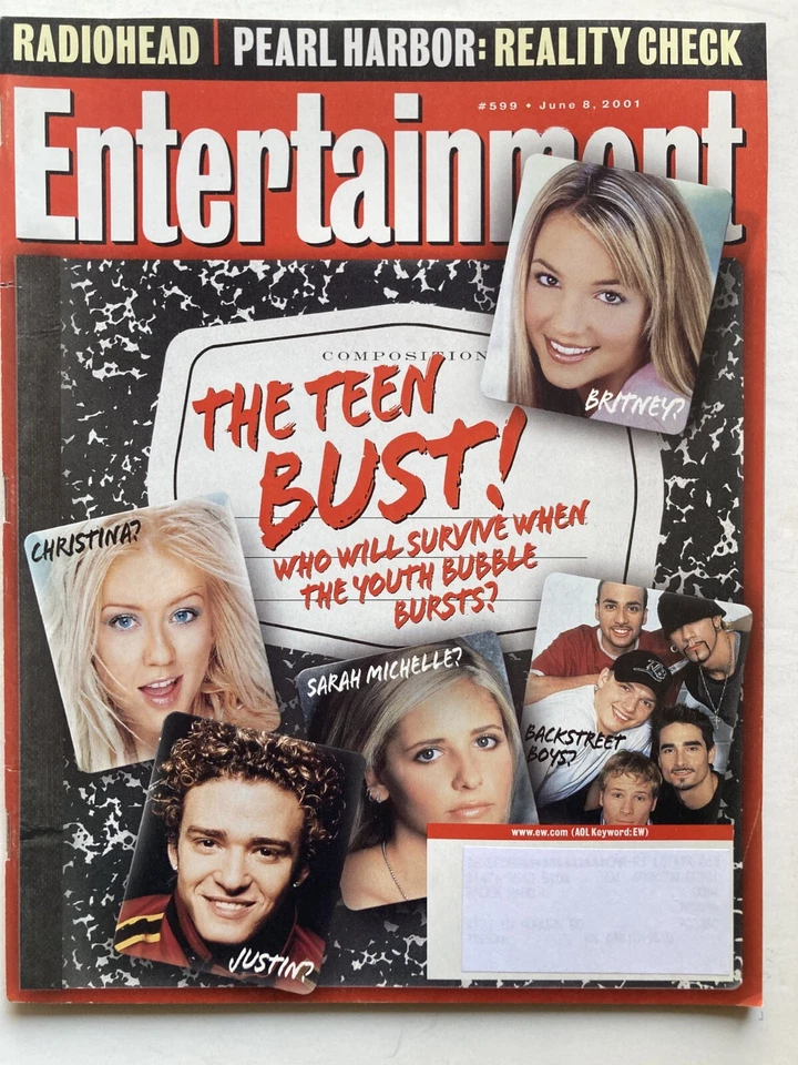BRITNEY SPEARS / JUSTIN TIMBERLAKE CHRISTINA AGUILERA June 2001 EW Magazine - Image 1 of 1