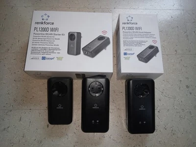 renkforce devolo dLAN® 1200D WIFI Powerline Starter Kit+Einzel Adapter 1,2 Gbit - Bild 1 von 4