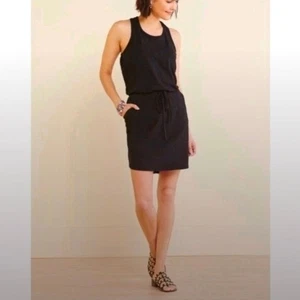 Vestido sin mangas Sundry The Weekender negro espalda cruzada talla 0 - Imagen 1 de 8