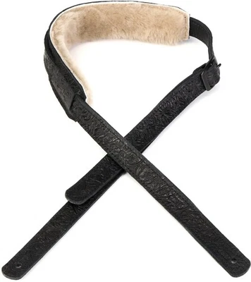 Correa de guitarra Levy's Reiner Saddle Style Deluxe - negra Foto 1 de 4