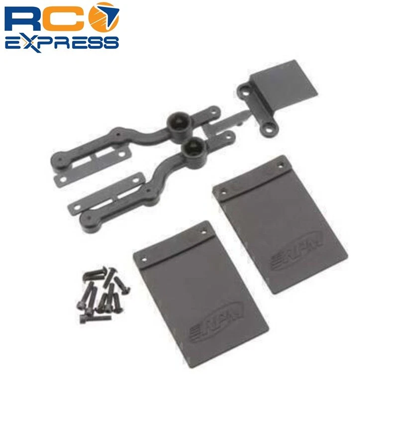 RPM R/C Products Mud Flap & Number Plate Kit: SC10 2WD Rear Bumper Only RPM70152 - Image 1 of 1
