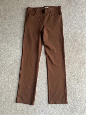 BETABRAND W1429-ES коричневый ириски 7 карманов прямой тонкий йога платье брюки M - Изображение 1 из 4