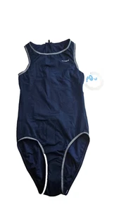 NWT Sporti Hydro Last Blue One Piece Women's Water Polo Swimsuit Size 30 - Picture 1 of 8