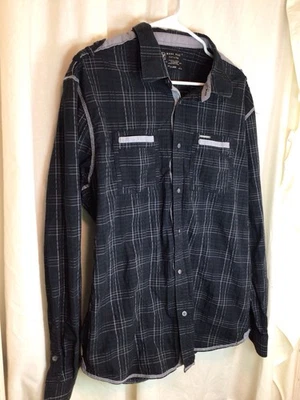 Marc Ecko Cut Sew Shirt Deadly Threads, Black & White, Men’s XL EUC button Up - Image 1 of 4