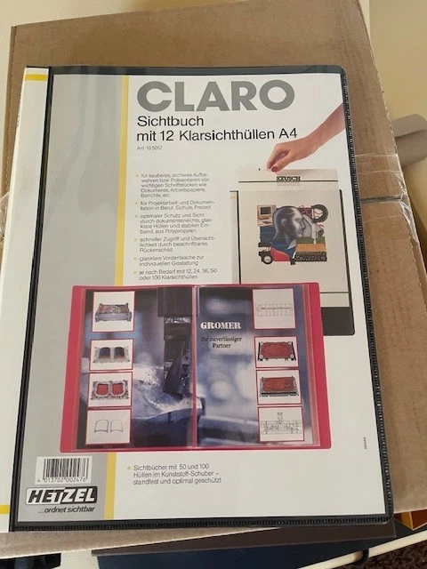 Hetzel CLARO Sichtbuch 12 Klarsicht-Hüllen - Bild 1 von 1