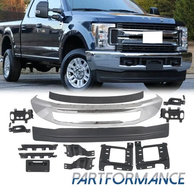 Fit For 2017-2019 Ford F-250 F-350 Super Duty Front Bumper Kit 4WD w/o Fog Lamp - Image 1 of 4