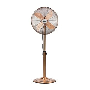 16 Zoll Metall Sockelventilator 3 Geschwindigkeiten oszillierende Luftkühlung Stehventilator Kupfer - Bild 1 von 9
