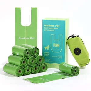 Dog Poop Bags with Handles 10 Rolls, 120 Counts Pine Scented Dog Waste Bags w... - Picture 1 of 6