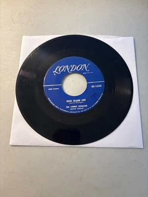 LONNIE DONEGAN SKIFFLE GROUP ROCK ISLAND LINE / JOHN HENRY 7" VINYL 45 RPM VG - Image 1 of 2