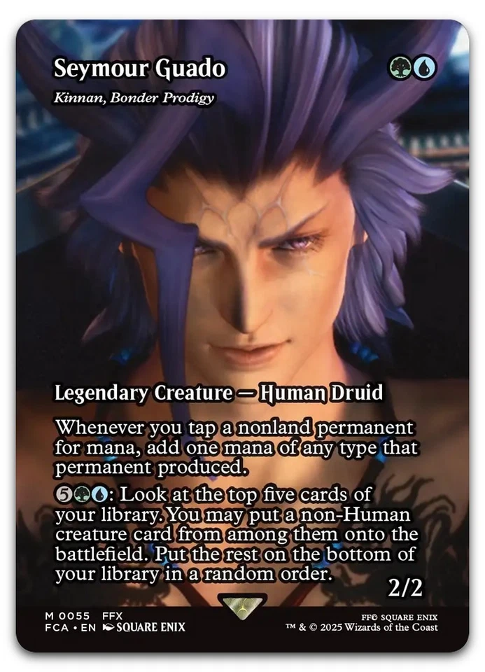 Seymour Guado - Kinnan, Bonder Prodigy (Showcase) #55 NM Final Fantasy Magic MTG - Image 1 of 2