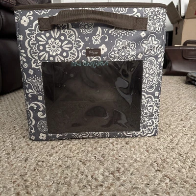 Thirty-One Gifts Your Way Rectangle Storage Bin in Grey Woodblock - Image 1 of 3