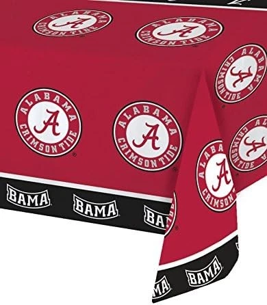Alabama Crimson Tide NCAA University Sports Party Decoration Plastic Tablecover - Image 1 of 1