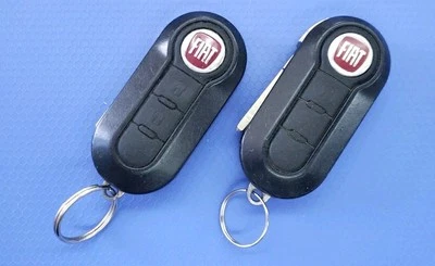 2x 2012-2017 OEM FIAT 500 LLAVE ABATIBLE ENTRADA REMOTA LLAVERO SIN LLAVE LTQF12AM433TX Foto 1 de 4
