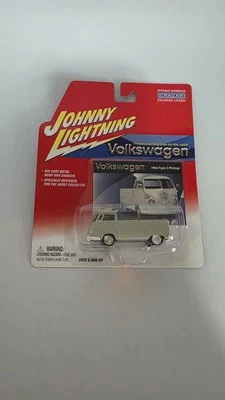 Серый литой пикап Johnny Lightning Volkswagen 1966 тип 2 1:64 - Изображение 1 из 2