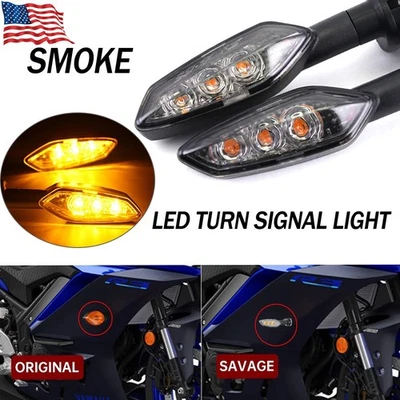 Para YAMAHA FZ1 FZ8 FZ6 MT-09 FZ16 Luces LED Traseras Señal de Giro Lámparas Indicadoras EE. UU. Foto 1 de 4