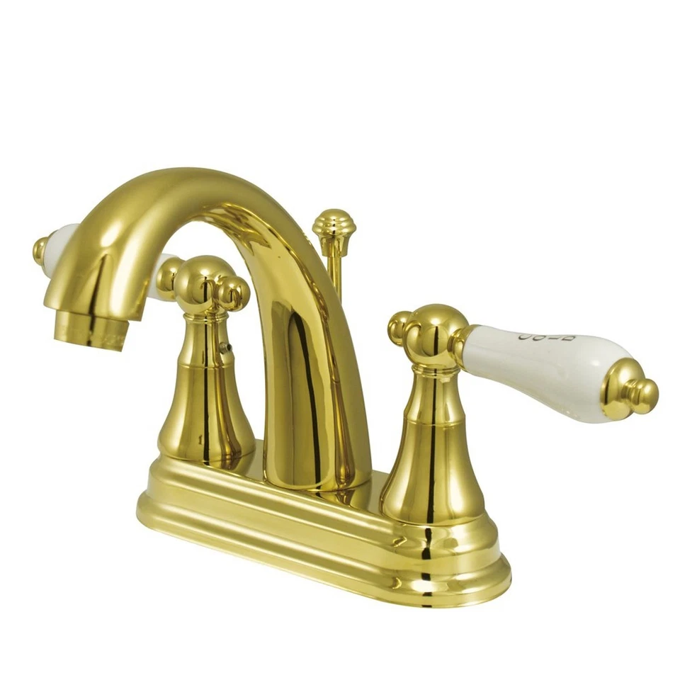 Grifo de baño Kingston de latón KS7612PL inglés vintage de 4", 4 pulgadas,... Foto 1 de 1