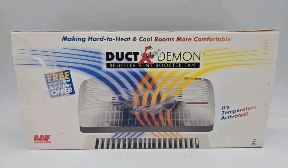Ventilador elevador de ventilación blanco DUCT DEMON de American Air Filter, modelo 392-500-000 Foto 1 de 1