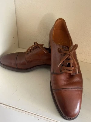 Polo Ralph Lauren x Crockett & Jones Brown Derby Leather SHOES rubber sole 9 D - Image 1 of 4