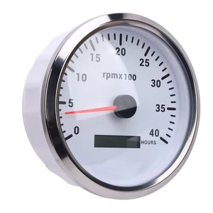 Boat RPM Gauge 4000RPM High Accuracy Portable 4 3/8in Tachometer Easy Reading - Picture 1 of 12