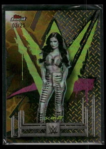 2025 Topps Finest WWE Scarlett #135 Gold  Refractor /25 - Picture 1 of 2