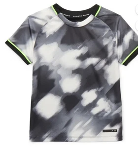 Boys Athletic Works  Printed Top Graphic Size 6-7 Gray White New - Picture 1 of 3