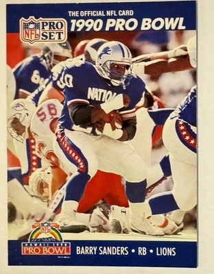 Juego profesional 1990 - Pro Bowl Barry Sanders #413 Foto 1 de 2