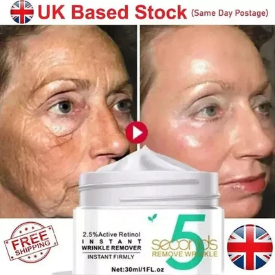 BISCORB UK 5 Seconds Wrinkle Remove Instant Face Cream Skin Tightening Anti-Aging Serum UK