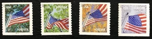 2013 #4774-4777 - Forever - Flag for all Seasons - Coil Set of 4 - 11 - MNH - Picture 1 of 1
