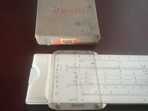 🔴 Regolo calcolatore ARISTO 929 PROFESSIONALE grande con custodia vintage - Imagen 1 de 13