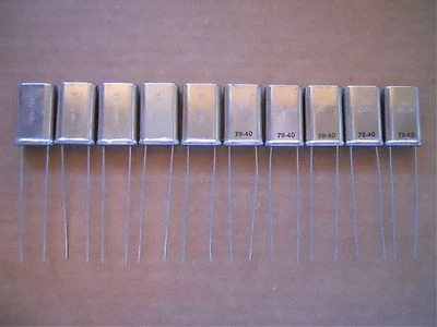 XTAL 124.170 KHz Lot of (10) Crystal Oscillators NEW RARE VINTAGE Ham Military - Image 1 of 3