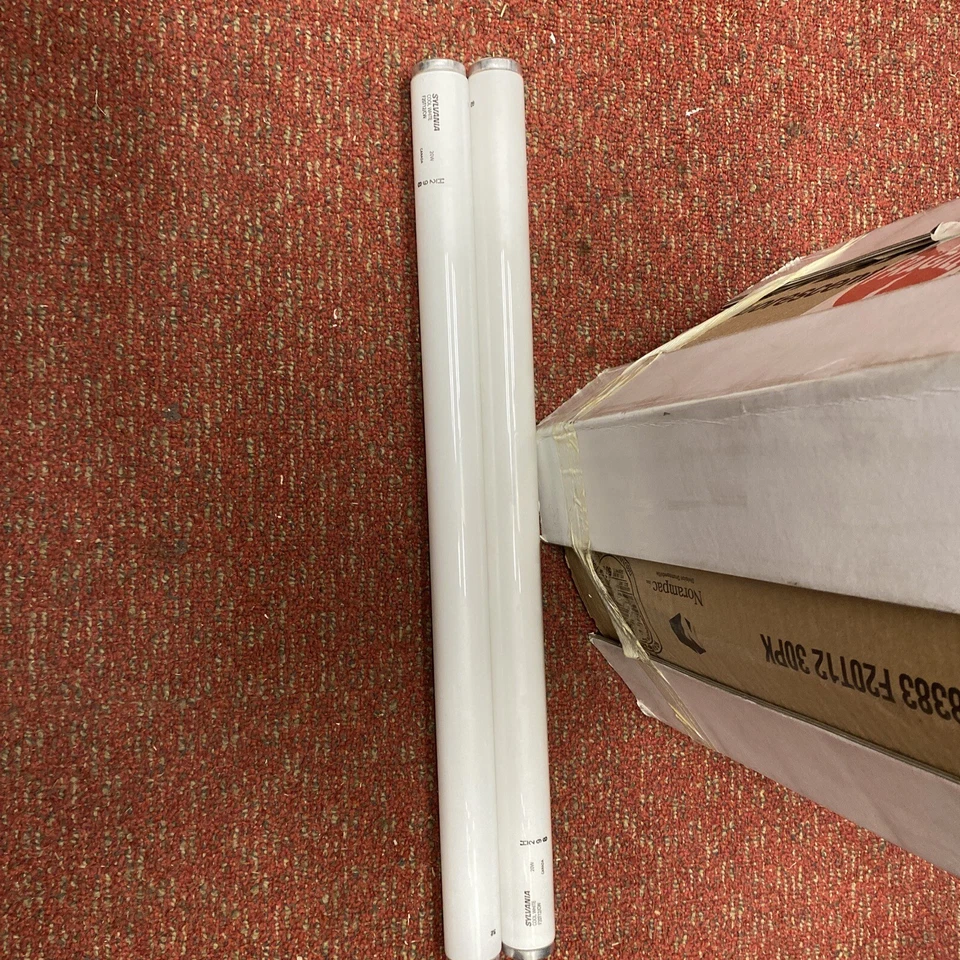 2x GE F20T12 Bulbs 24" T12 Linear Fluorescent Tube Light Bulb K28383 20w - Image 1 of 3